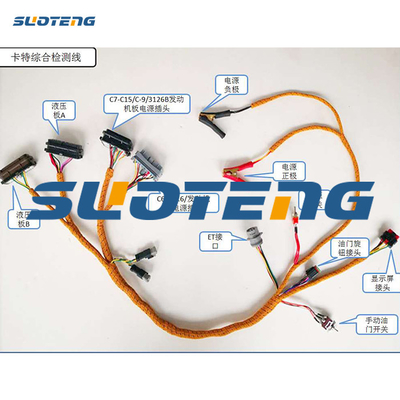 Chicote de fios de teste detalhado C6.4 de Wiring Harness Engine da máquina escavadora C6.6 C7 C9 C15 3126B