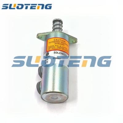 6N-9987 6N9987 Solenoide de desligamento de combustível para peças de escavadeiras 225D